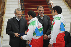 مراسم تجلیل از قهرمانان و مدال آوران رقابتهای پارالمپیک با حضور رییس مجلس شورای اسلامی